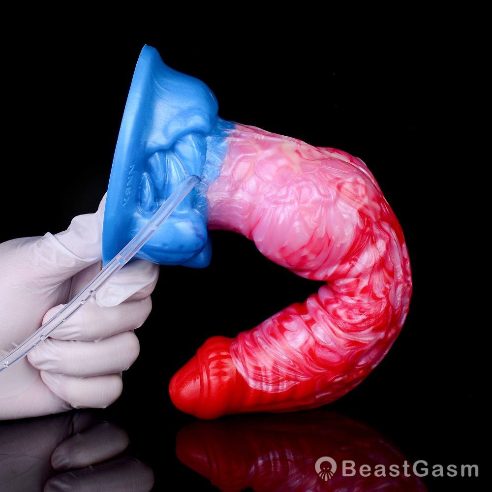 🐕 Adjustable Canine Inflatable Dildo – Realistic Ejaculating Fun - BeastGasm