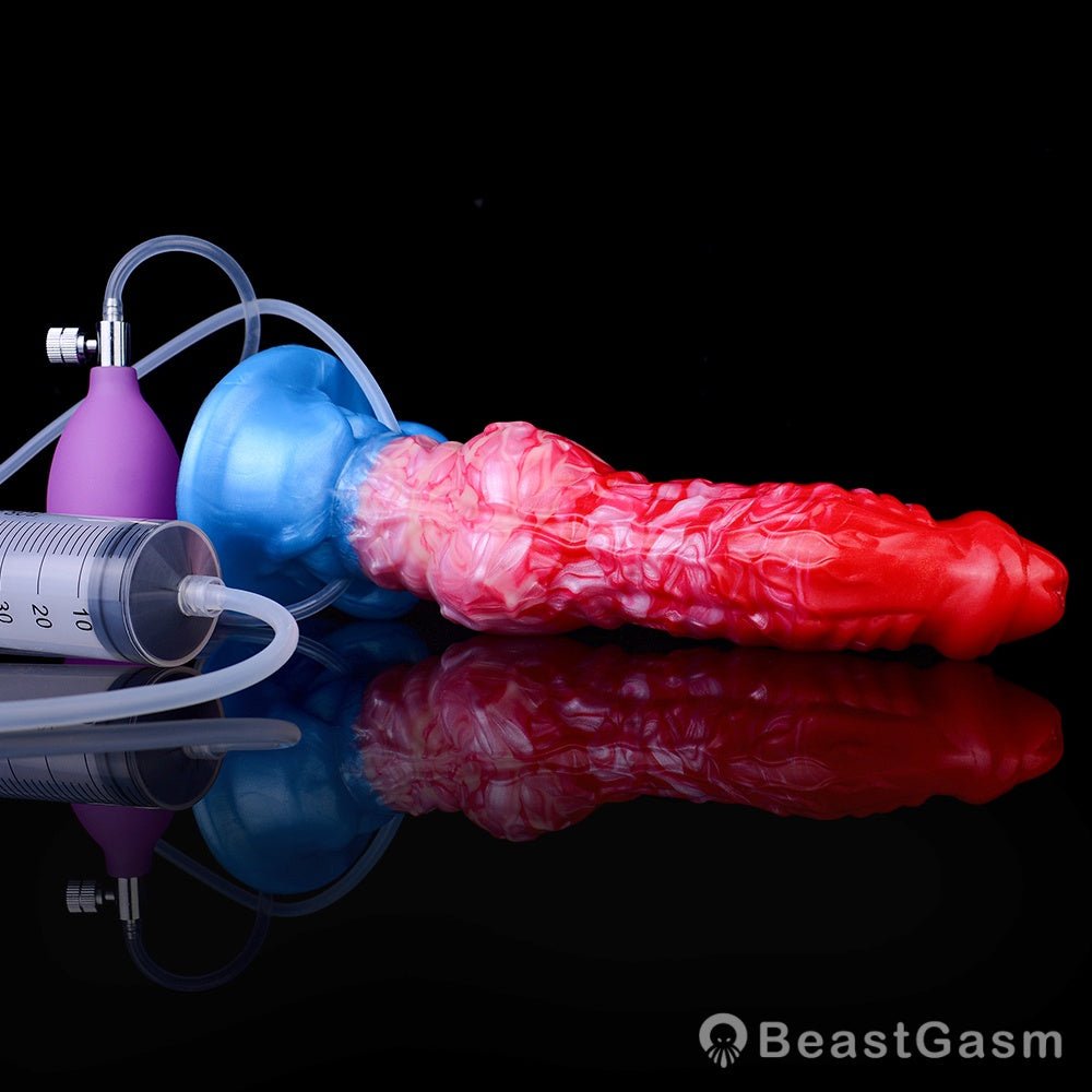 🐕 Adjustable Canine Inflatable Dildo – Realistic Ejaculating Fun - BeastGasm