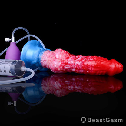 🐕 Adjustable Canine Inflatable Dildo – Realistic Ejaculating Fun - BeastGasm