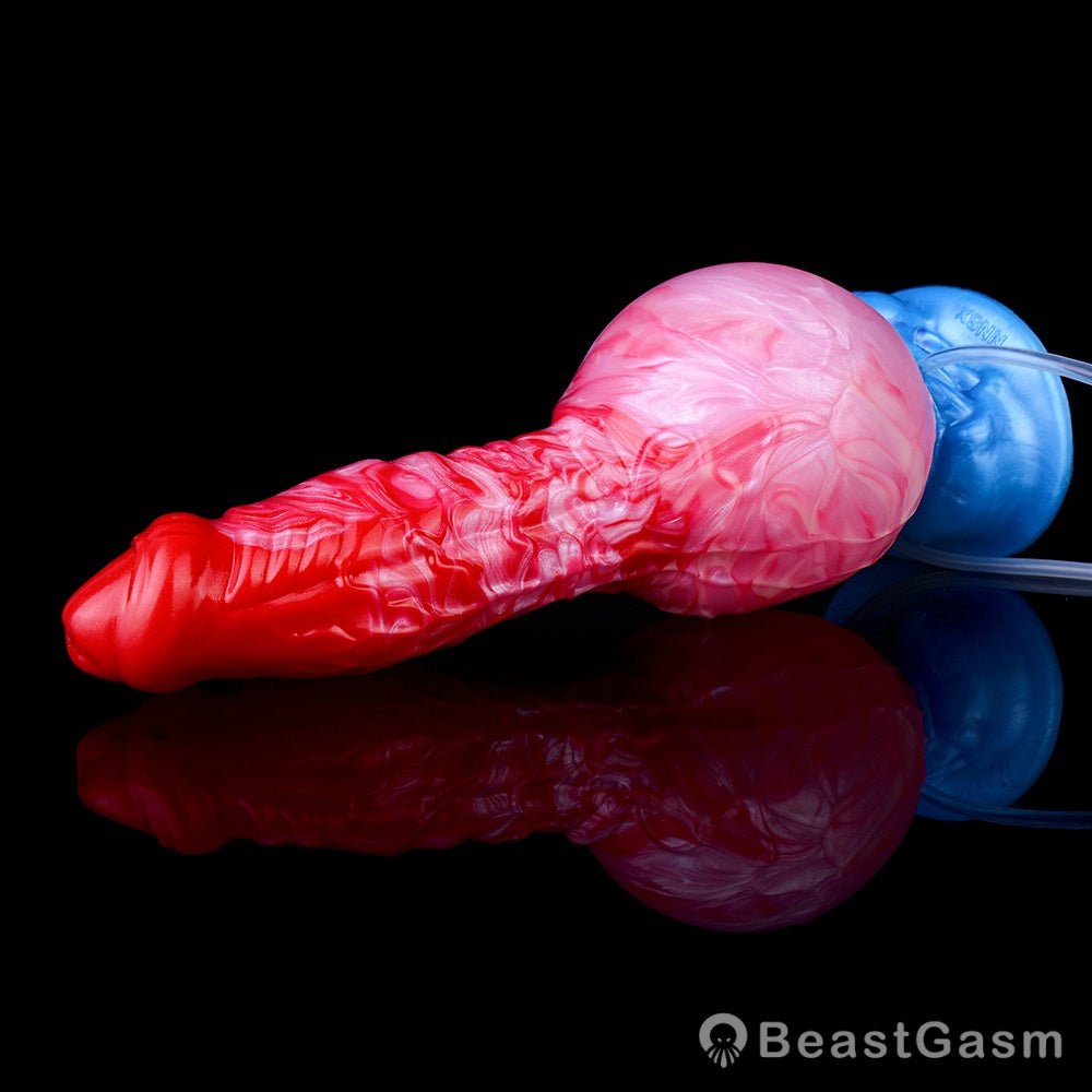 🐕 Adjustable Canine Inflatable Dildo – Realistic Ejaculating Fun - BeastGasm
