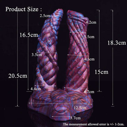 😈 AELORIA Demon Dildo – Double Penetration Fantasy Pleasure Toy - BeastGasm