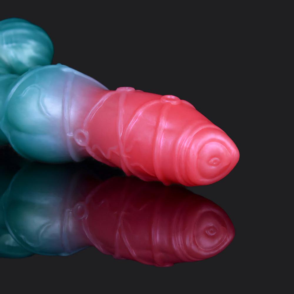 Alastor Ice Monster Dildo With Thick Knot & Balls - BeastGasm