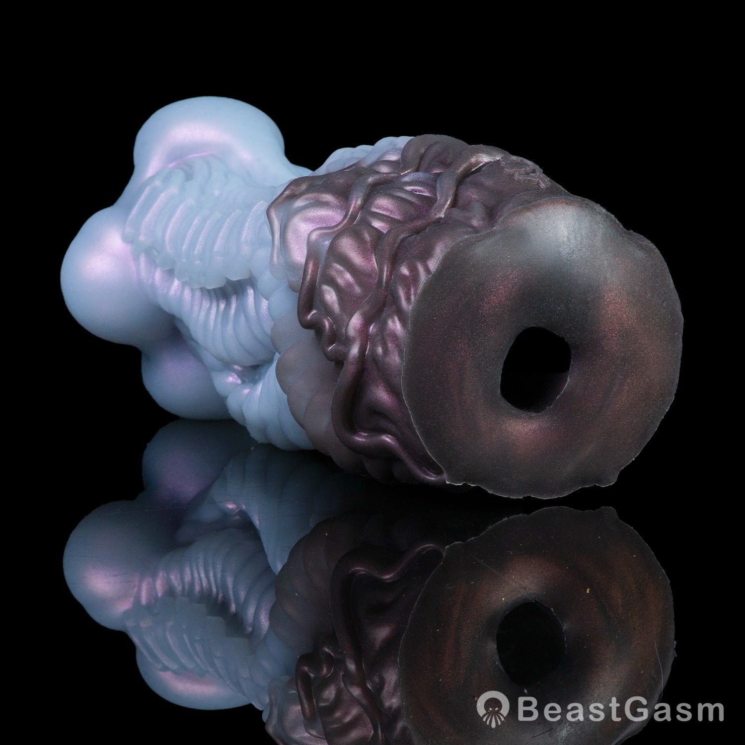 🦑 Alien Abyss Pocket Pussy – Iridescent Fantasy Silicone Stroker - BeastGasm