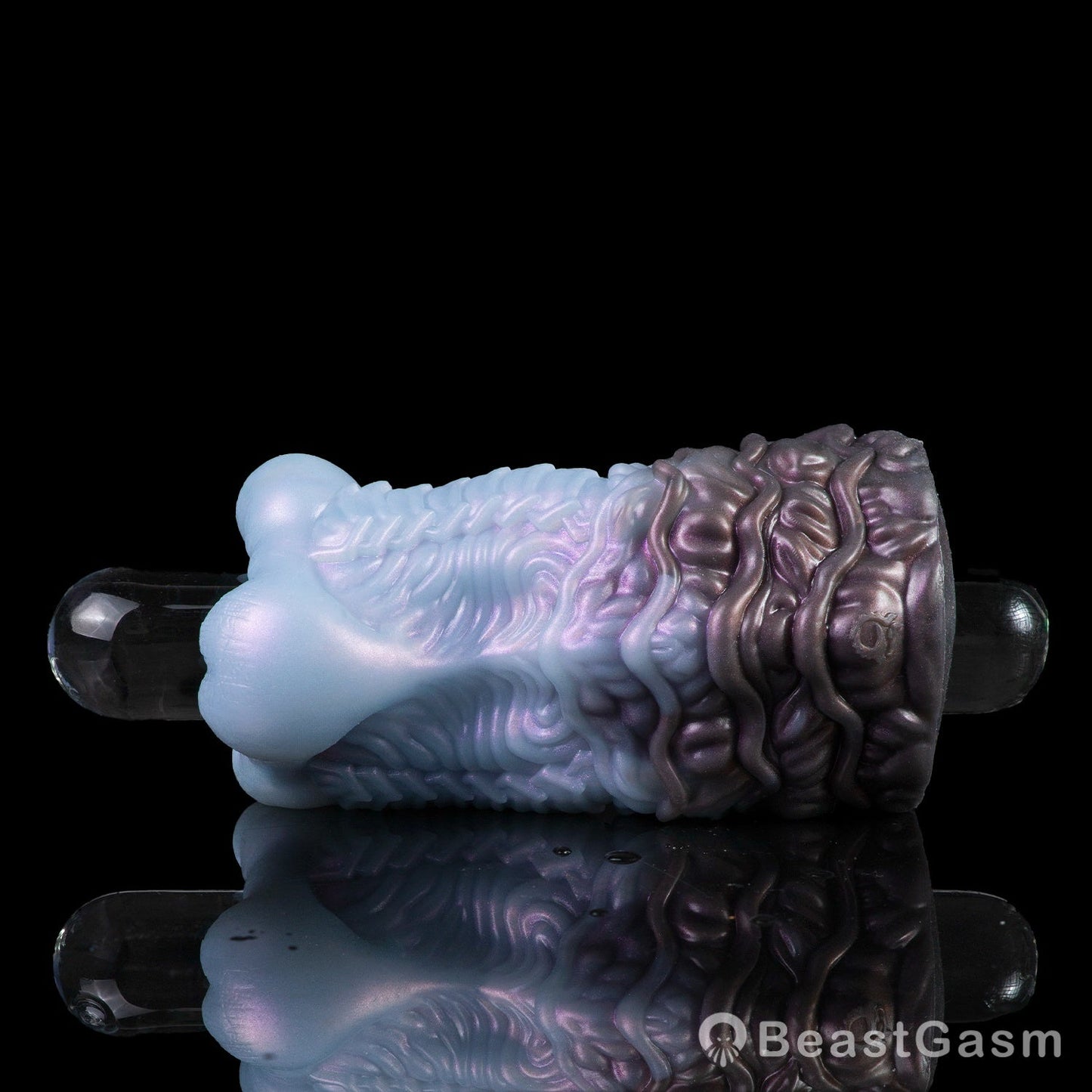 🦑 Alien Abyss Pocket Pussy – Iridescent Fantasy Silicone Stroker - BeastGasm