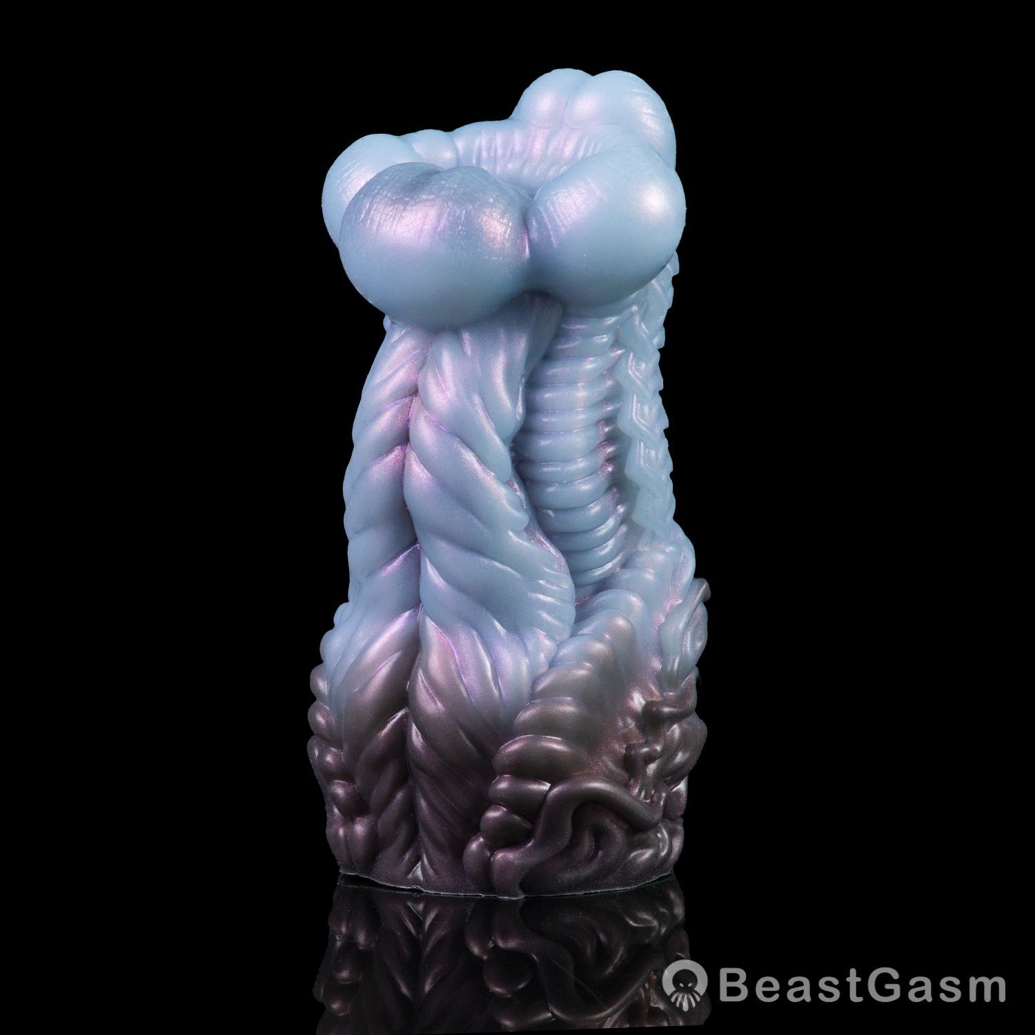🦑 Alien Abyss Pocket Pussy – Iridescent Fantasy Silicone Stroker - BeastGasm