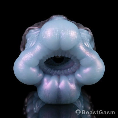 🦑 Alien Abyss Pocket Pussy – Iridescent Fantasy Silicone Stroker - BeastGasm