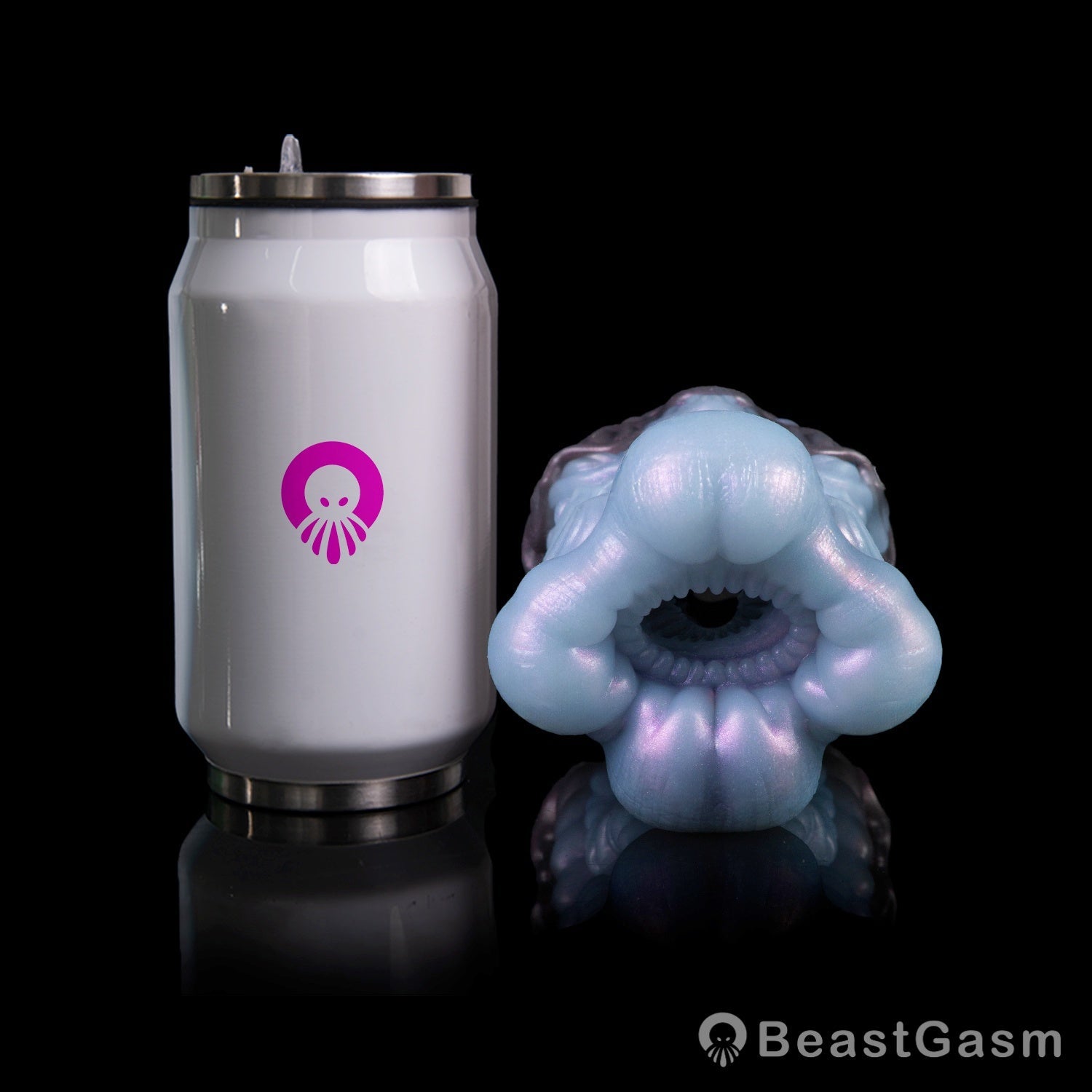 🦑 Alien Abyss Pocket Pussy – Iridescent Fantasy Silicone Stroker - BeastGasm
