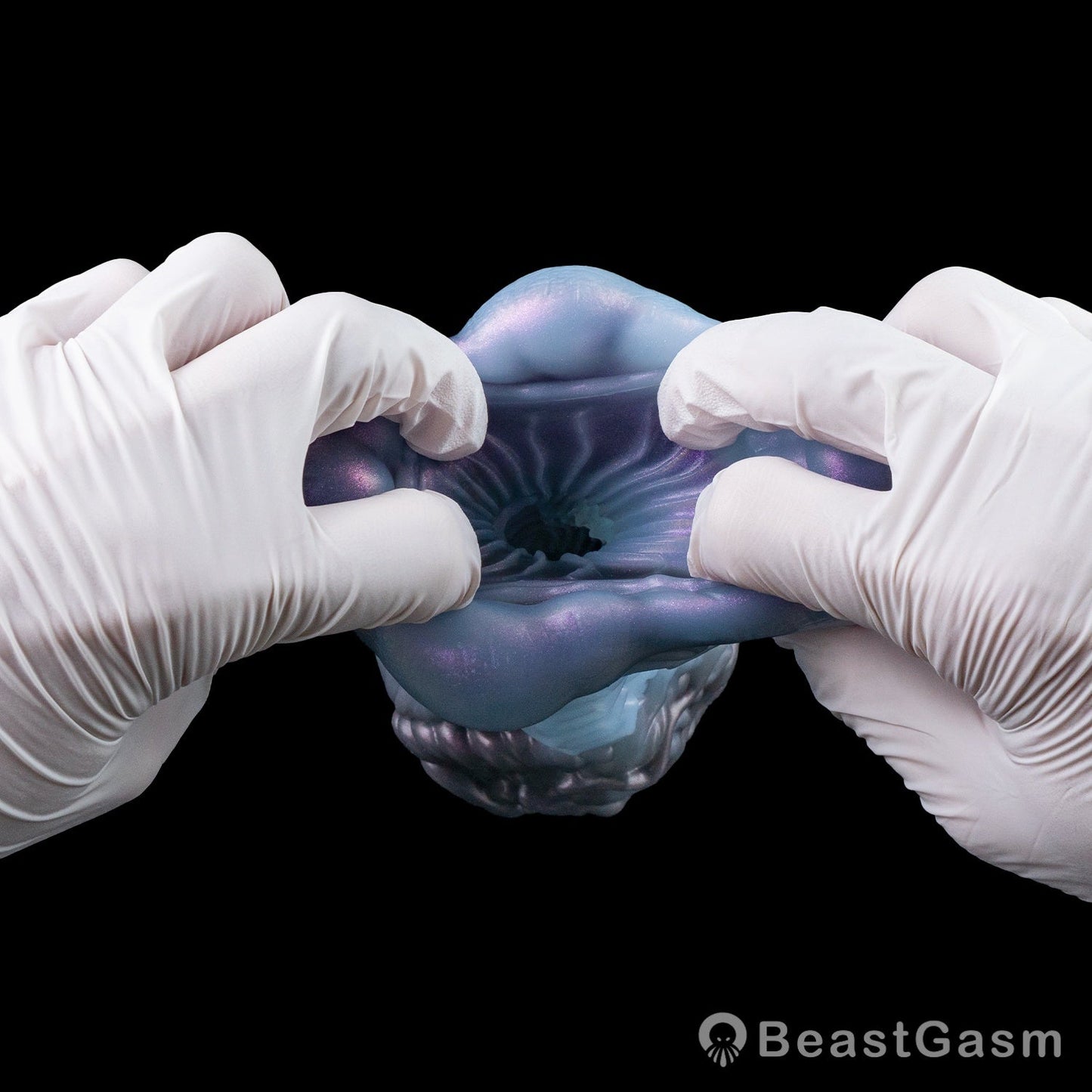 🦑 Alien Abyss Pocket Pussy – Iridescent Fantasy Silicone Stroker - BeastGasm