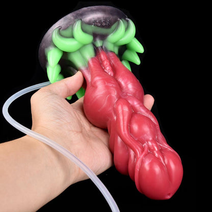 Alien Dildo with Squirting & Glow Claws – Leshy - BeastGasm