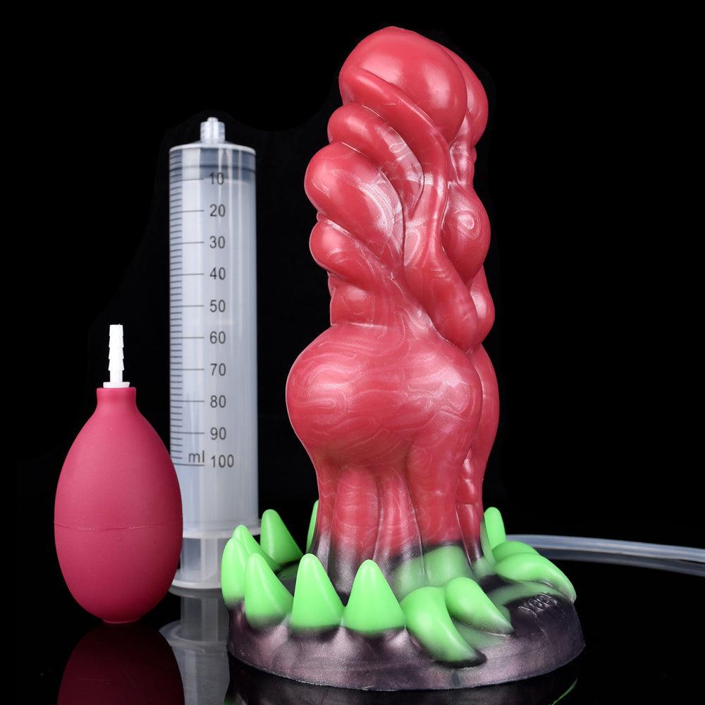 Alien Dildo with Squirting & Glow Claws – Leshy - BeastGasm