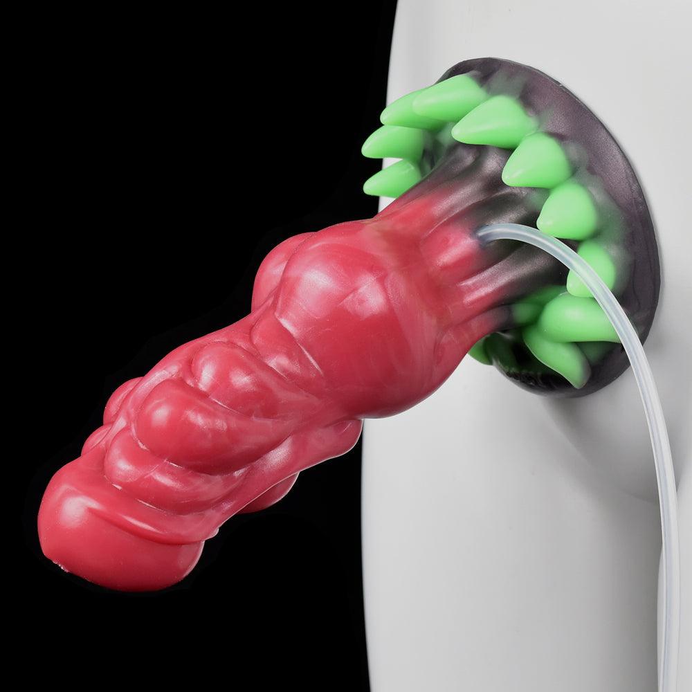 Alien Dildo with Squirting & Glow Claws – Leshy - BeastGasm
