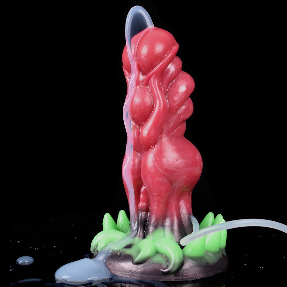 Alien Dildo with Squirting & Glow Claws – Leshy - BeastGasm