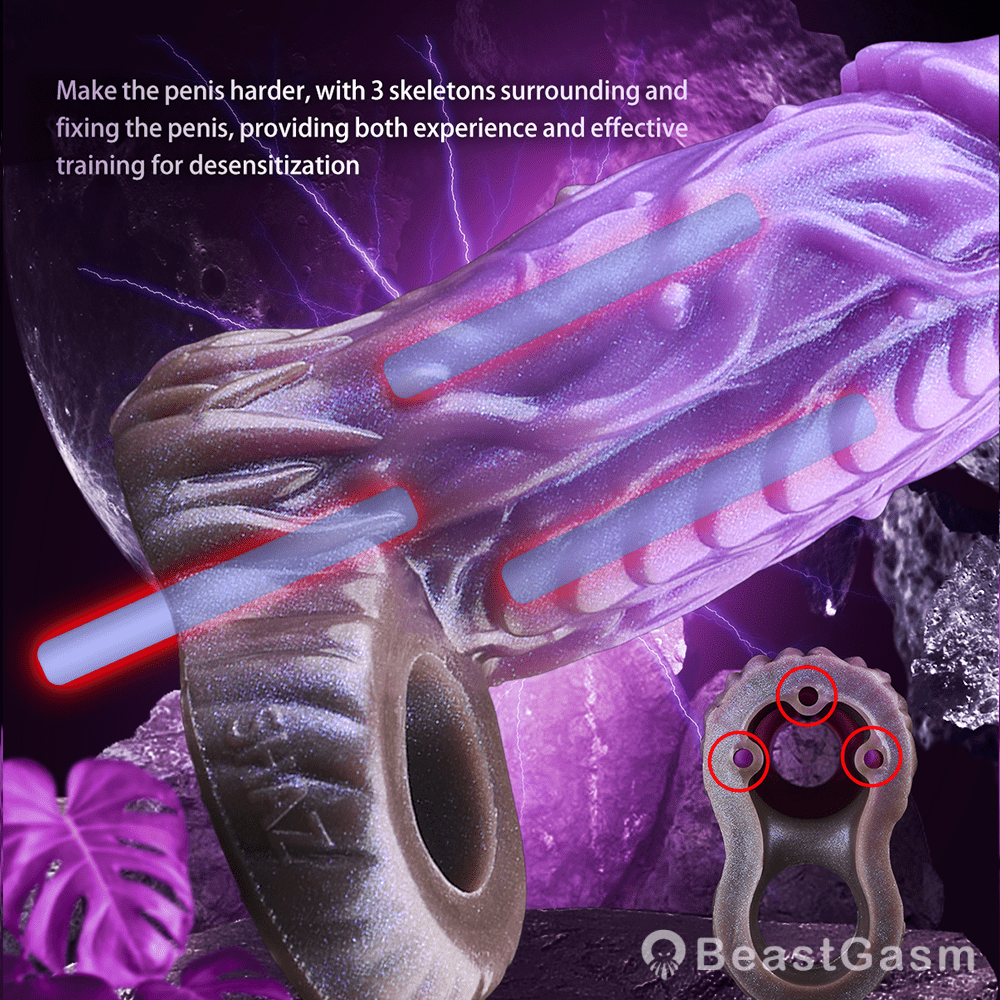 👾 Alien Fantasy Cock Sleeve Akirhos – Ultra Training Tool - BeastGasm