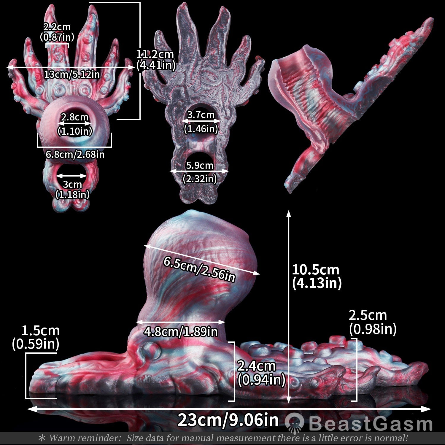 🐙 Alien Octopus Cock Sleeve | Dual Grinding Stimulator - BeastGasm