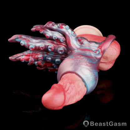 🐙 Alien Octopus Cock Sleeve | Dual Grinding Stimulator - BeastGasm