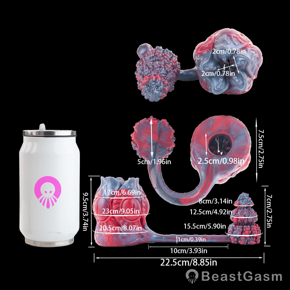 🍄 Alien Pocket Stroker & Spiked Plug – 2-in-1 Fantasy Toy - BeastGasm