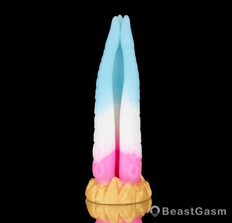 🐙 Alien Tentacle Dildo with 3 Arms – Fantasy Squid Toy BeastGasm - BeastGasm