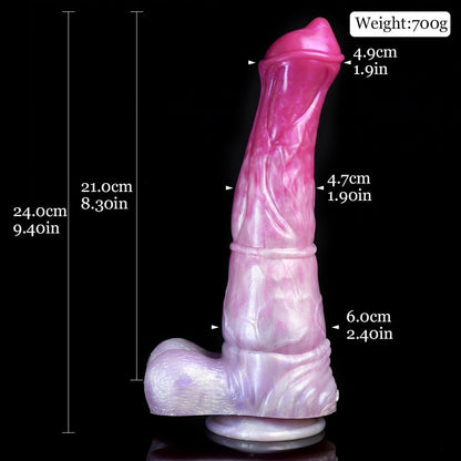 🐴 Althor 9.4” Realistic Horse Dildo – Suction Cup, Silicone, Waterproof - BeastGasm