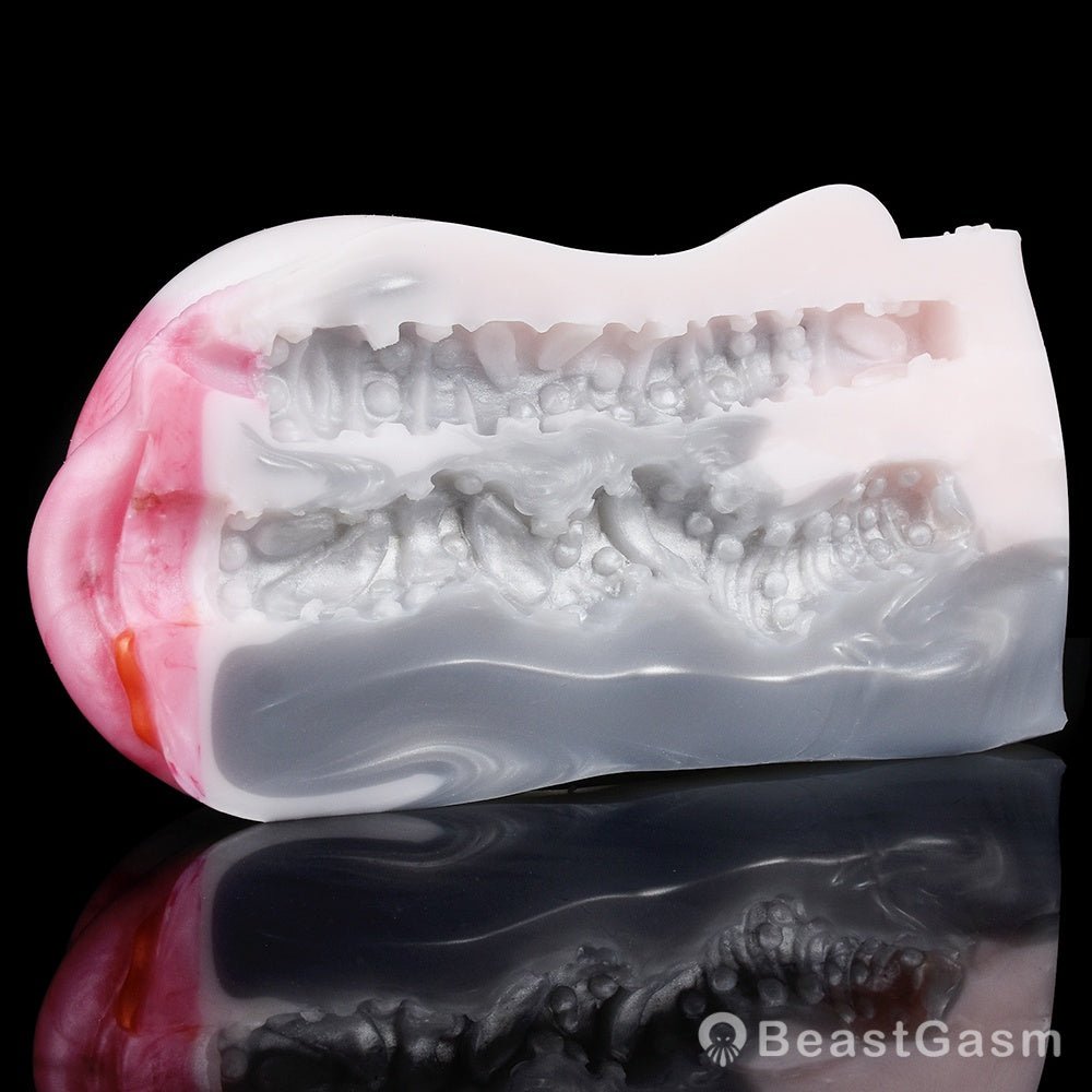 Animal Pocket Pussy 🐬 Dolphin Fantasy – Dual Channel Silicone - BeastGasm