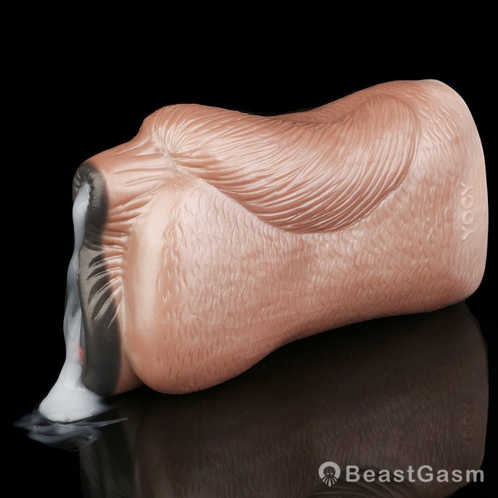 Animal Pussy Masturbator 🐾 Savage Hide Ebony – Double Vagina Fantasy - BeastGasm