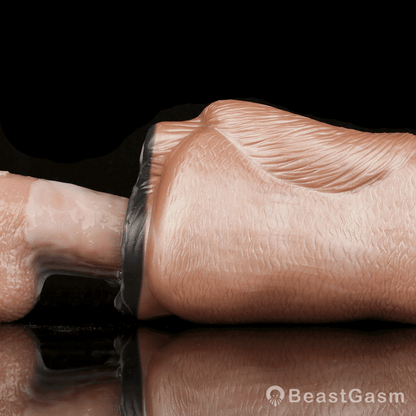 Animal Pussy Masturbator 🐾 Savage Hide Ebony – Double Vagina Fantasy - BeastGasm