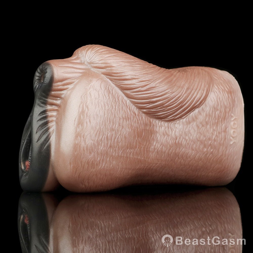 Animal Pussy Masturbator 🐾 Savage Hide Ebony – Double Vagina Fantasy - BeastGasm