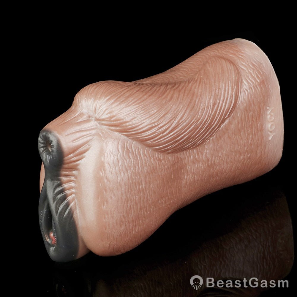 Animal Pussy Masturbator 🐾 Savage Hide Ebony – Double Vagina Fantasy - BeastGasm