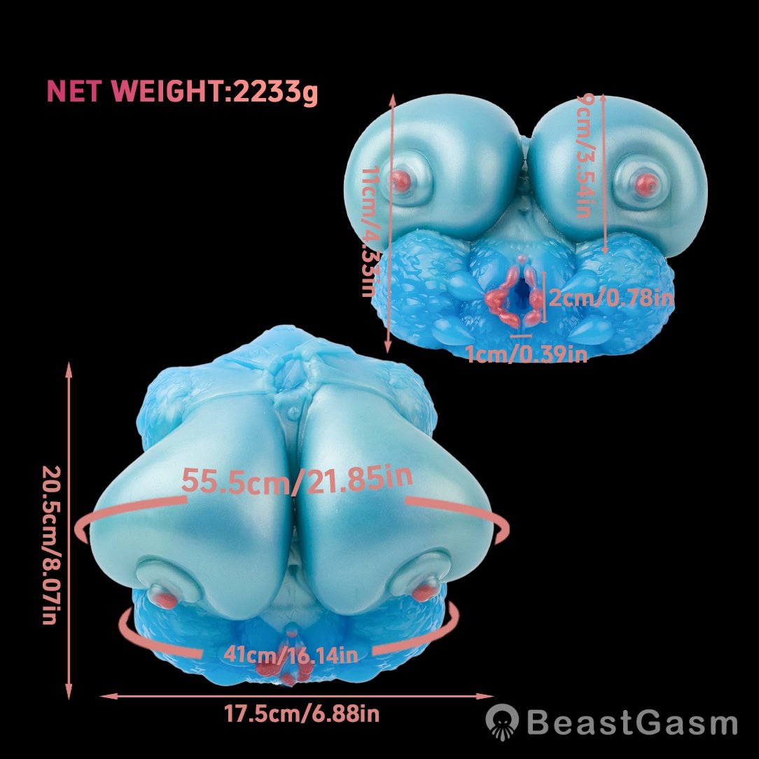 Antelope Masturbation Device – Dual - Horn Fantasy Chest Cup 🔥 - BeastGasm