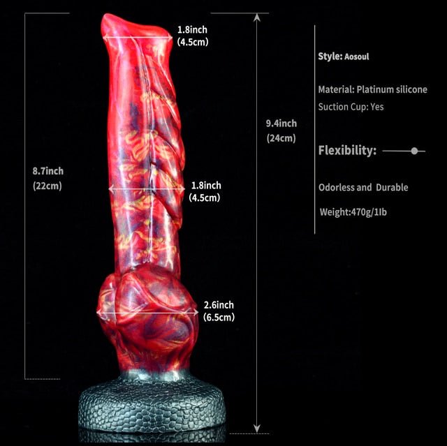 🐺 Aosoul – Lifelike Wolf Fantasy Dildo with Suction Cup - BeastGasm