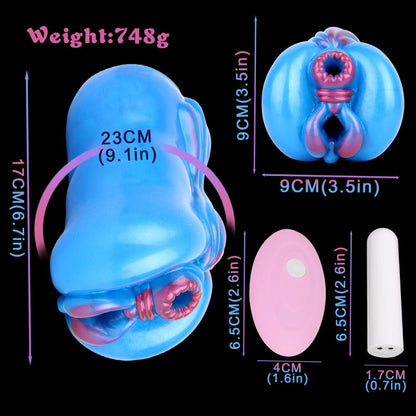 AquaSerpent Fantasy Fleshlight – Vibrating Dual - Hole Stroker - BeastGasm