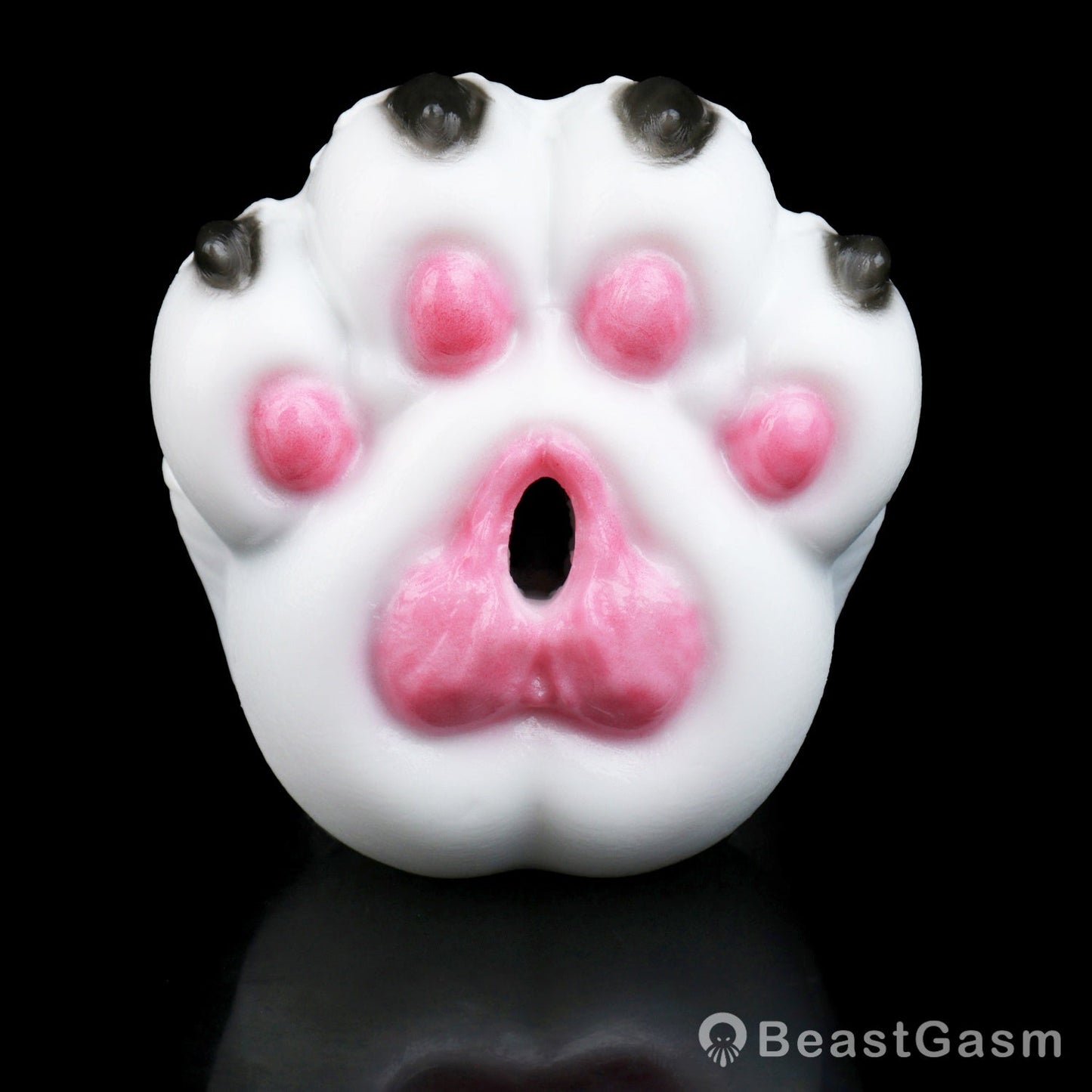 🐺 Arctic Wolf Paw Pocket Pussy – Platinum Silicone Masturbator - BeastGasm