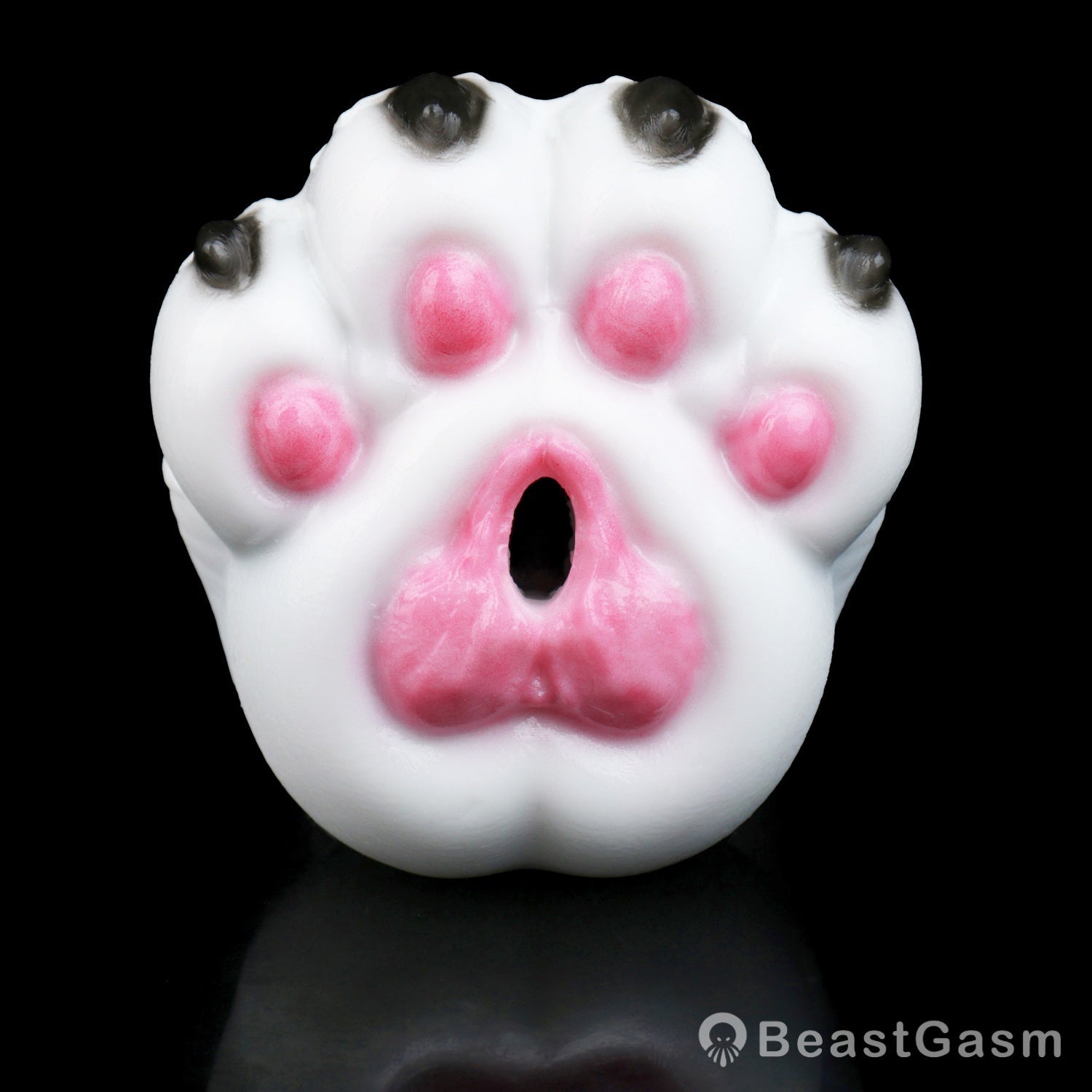 🐺 Arctic Wolf Paw Pocket Pussy – Platinum Silicone Masturbator - BeastGasm