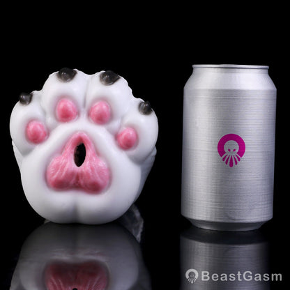 🐺 Arctic Wolf Paw Pocket Pussy – Platinum Silicone Masturbator - BeastGasm