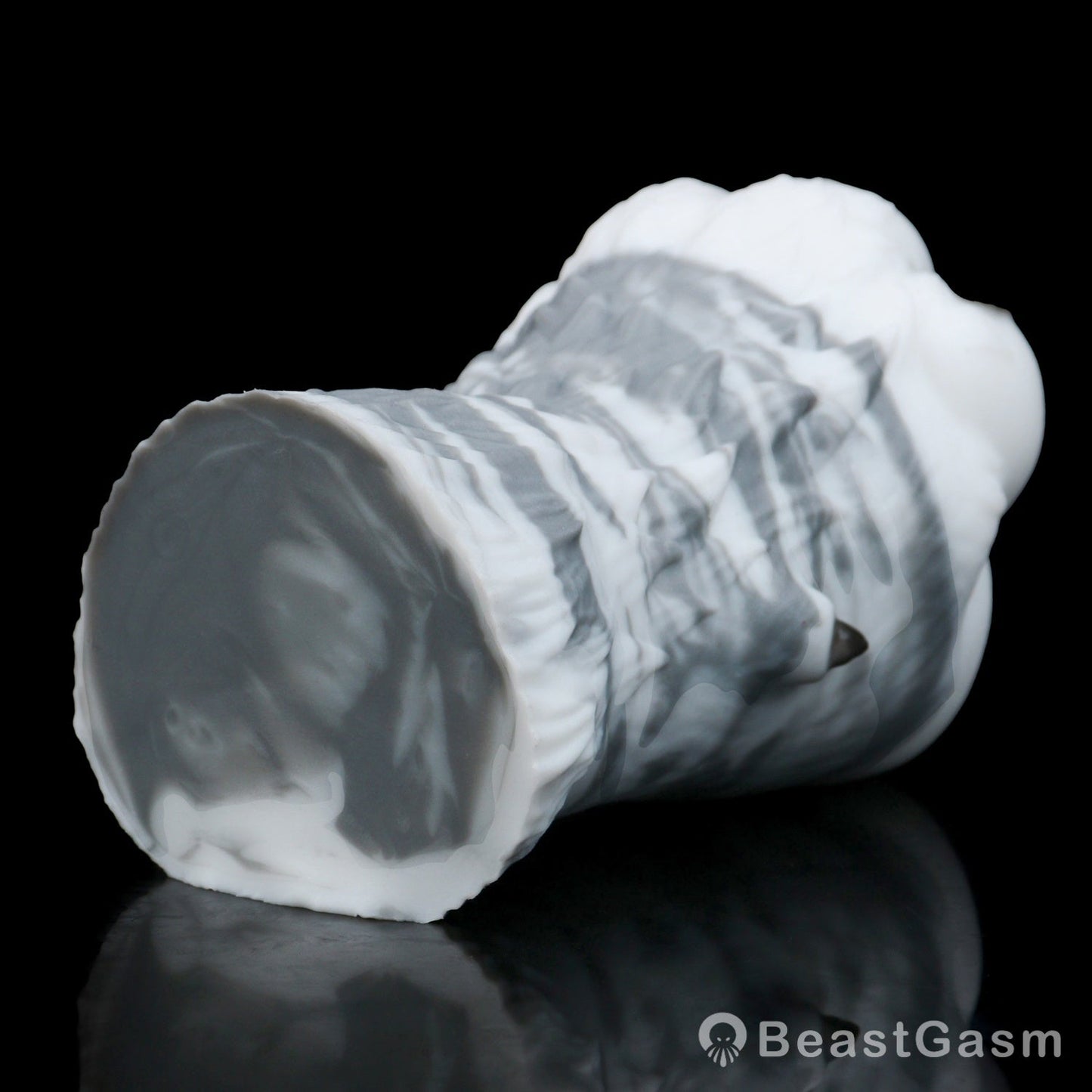 🐺 Arctic Wolf Paw Pocket Pussy – Platinum Silicone Masturbator - BeastGasm
