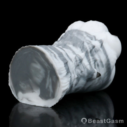 🐺 Arctic Wolf Paw Pocket Pussy – Platinum Silicone Masturbator - BeastGasm