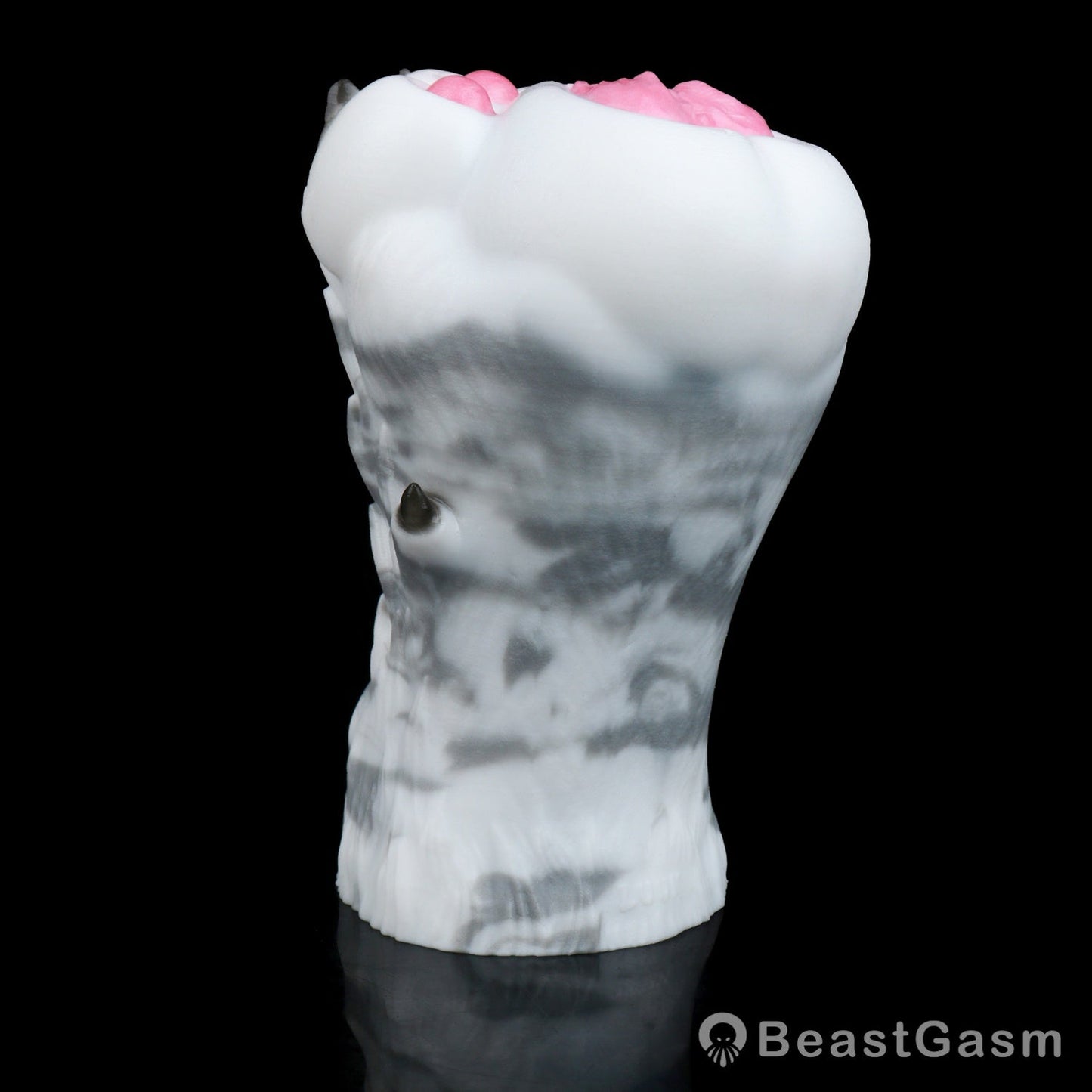 🐺 Arctic Wolf Paw Pocket Pussy – Platinum Silicone Masturbator - BeastGasm