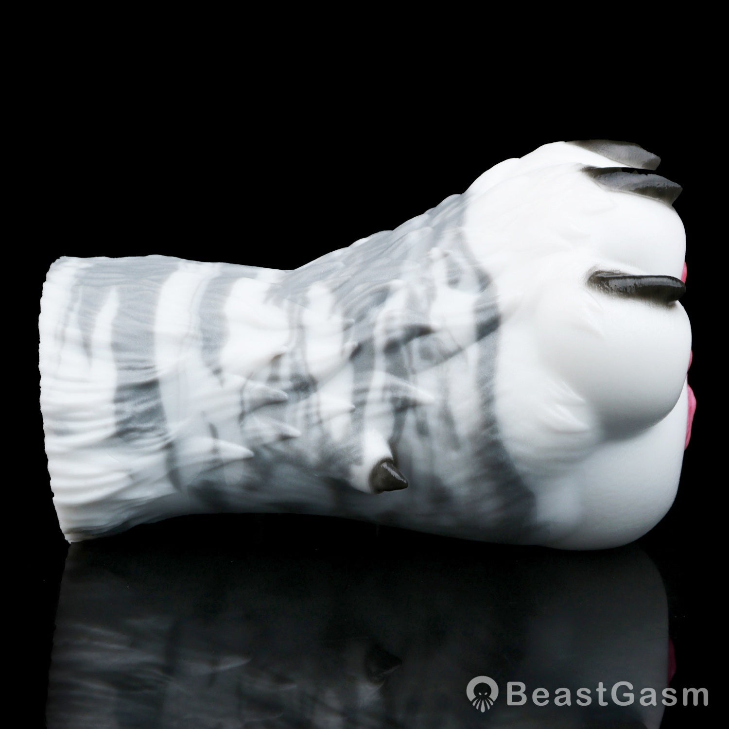 🐺 Arctic Wolf Paw Pocket Pussy – Platinum Silicone Masturbator - BeastGasm
