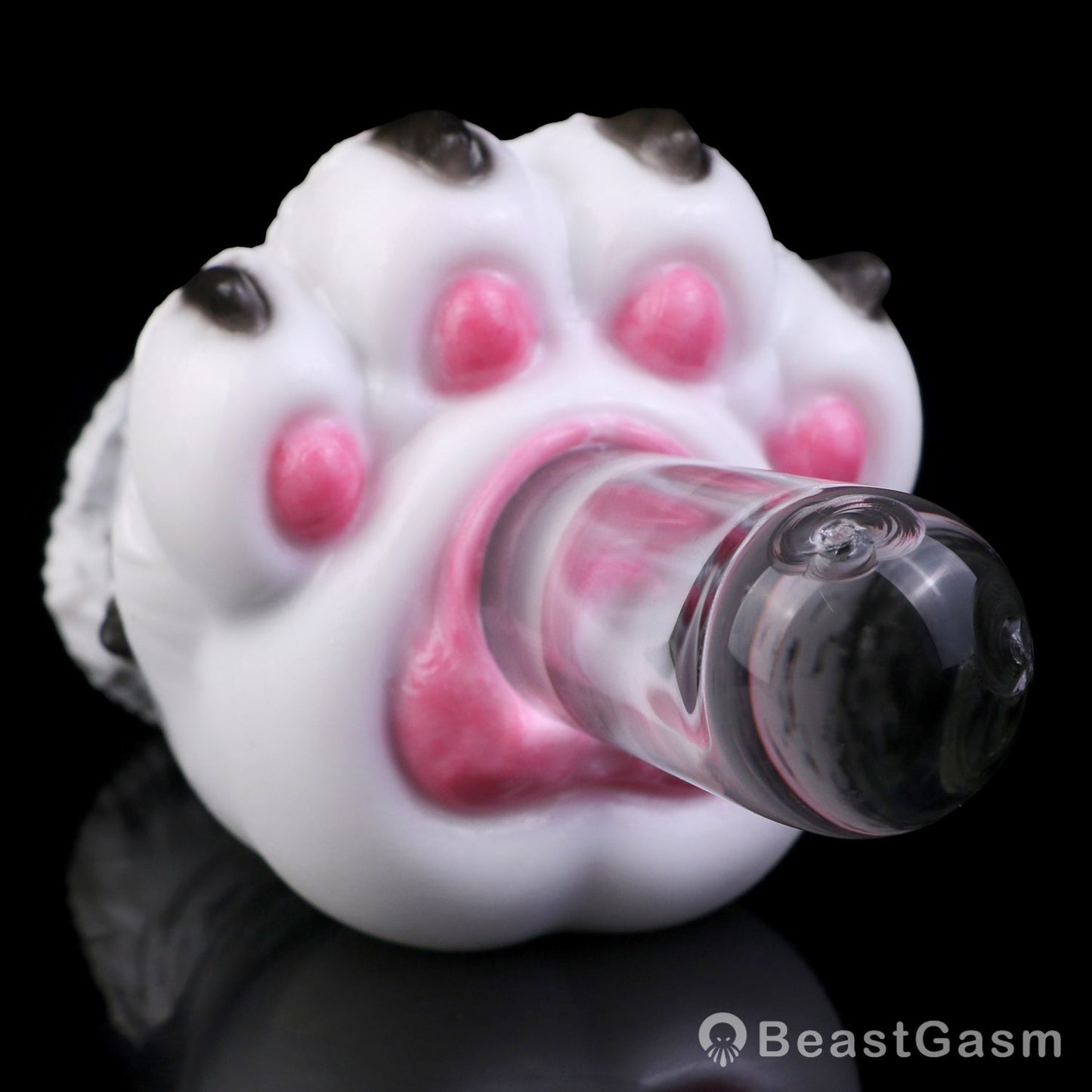 🐺 Arctic Wolf Paw Pocket Pussy – Platinum Silicone Masturbator - BeastGasm