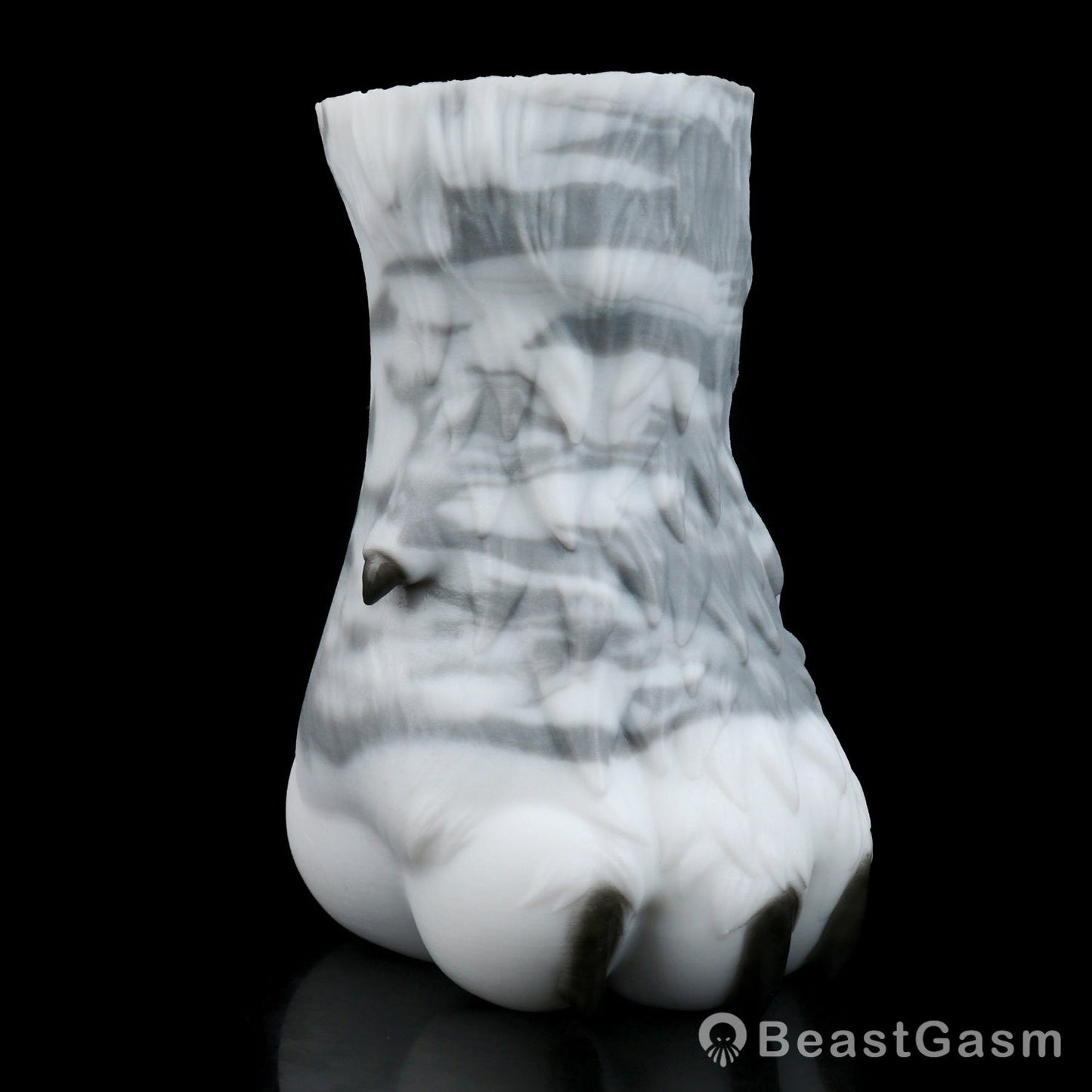 🐺 Arctic Wolf Paw Pocket Pussy – Platinum Silicone Masturbator - BeastGasm