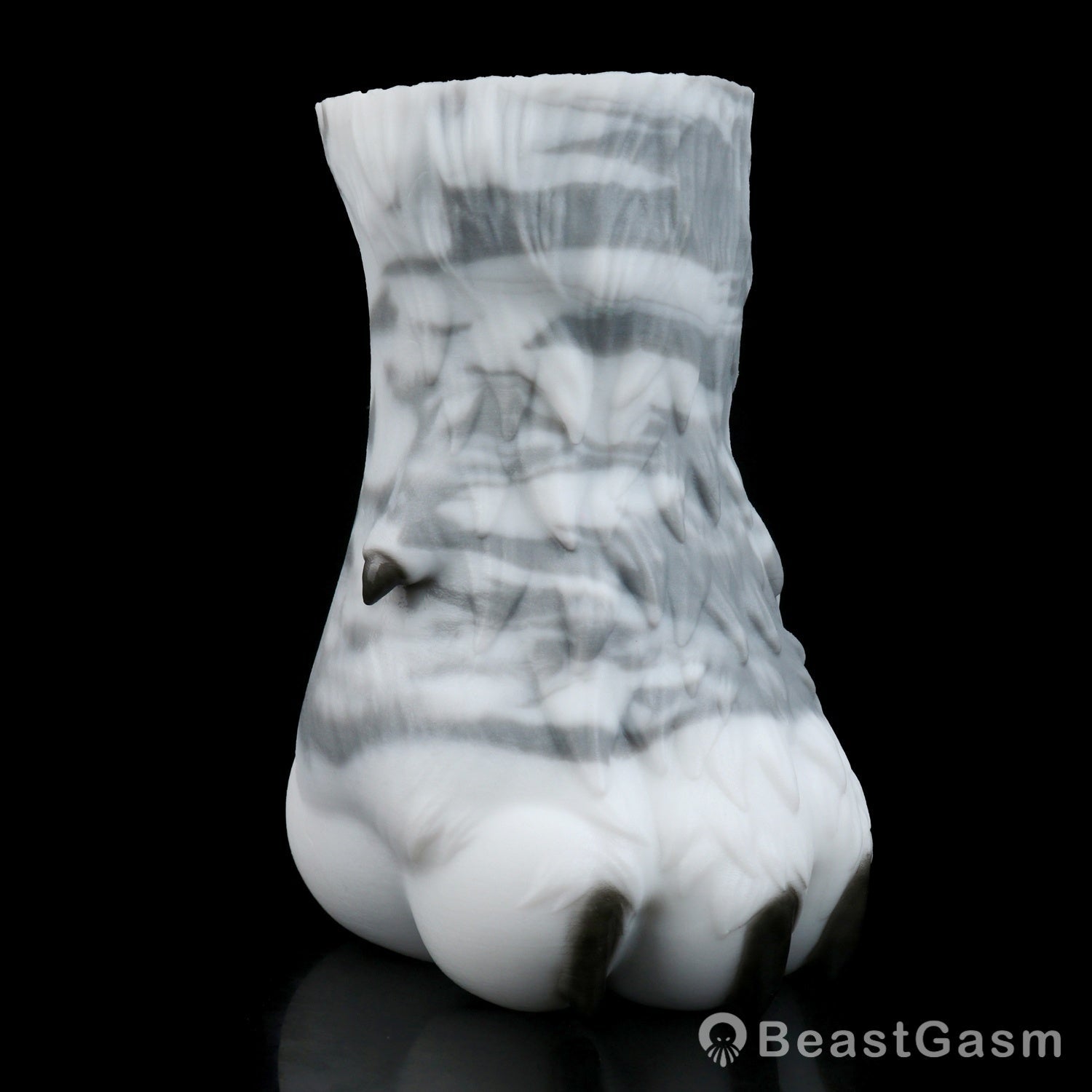 🐺 Arctic Wolf Paw Pocket Pussy – Platinum Silicone Masturbator - BeastGasm