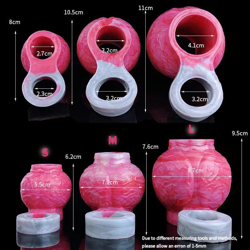 Asena Dog Cock Ring – Fantasy Penis Sleeve Knot Extender - BeastGasm