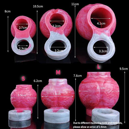 Asena Dog Cock Ring – Fantasy Penis Sleeve Knot Extender - BeastGasm