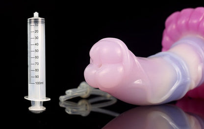 🐎 Astaroth 8.8 - Inch Huge Horse Dildo – Platinum - Cured Silicone Ejaculating Dildo - BeastGasm