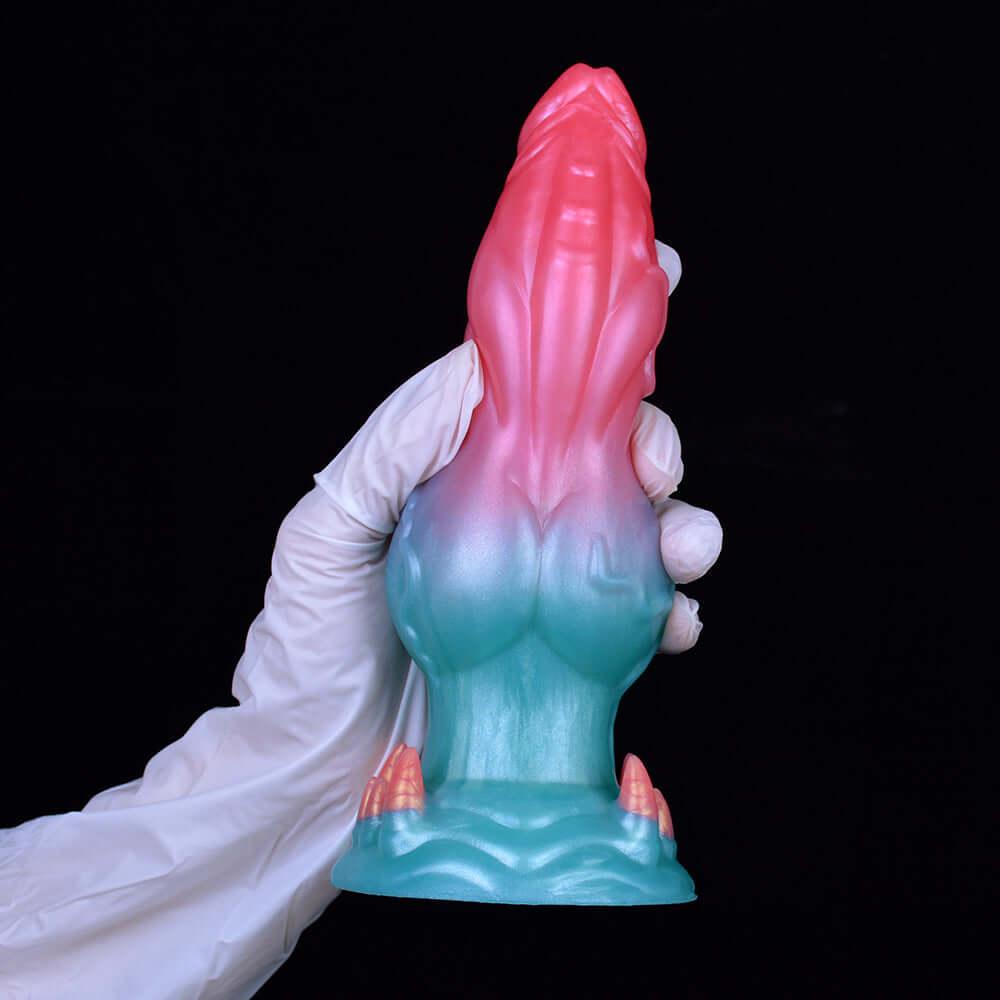 🐺 Augus 7.3” Fantasy Alien Wolf Dildo – Knot & Suction Base - BeastGasm