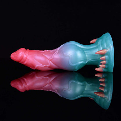 🐺 Augus 7.3” Fantasy Alien Wolf Dildo – Knot & Suction Base - BeastGasm