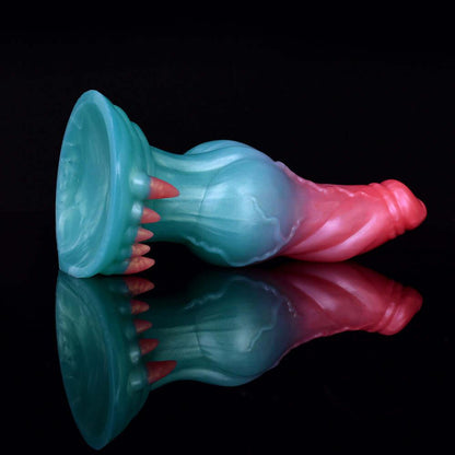 🐺 Augus 7.3” Fantasy Alien Wolf Dildo – Knot & Suction Base - BeastGasm