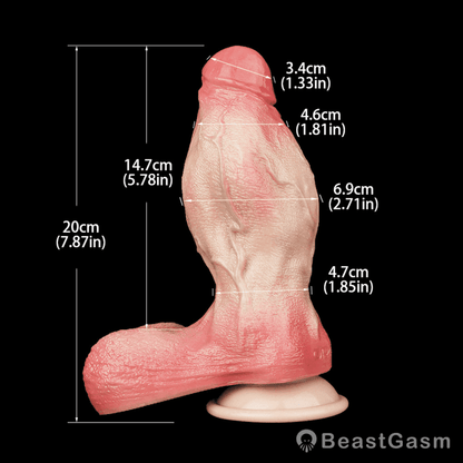 Augustus 7.5 Inch Realistic Dildo – Thick, Textured, and Firm - BeastGasm