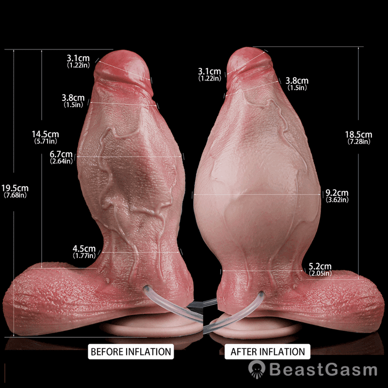 Augustus 7.5 Inch Squirting Inflatable Dildo – Adjustable & Realistic - BeastGasm