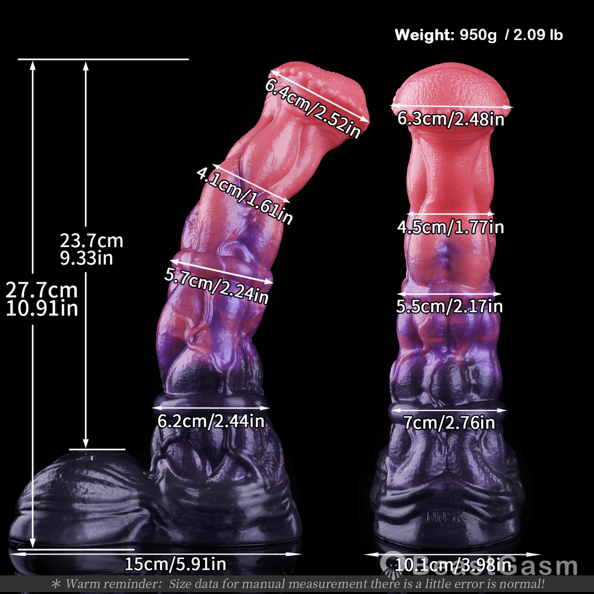 🐴 Aurora Stallion Dual Pour Fantasy Horse Dildo | BeastGasm - BeastGasm