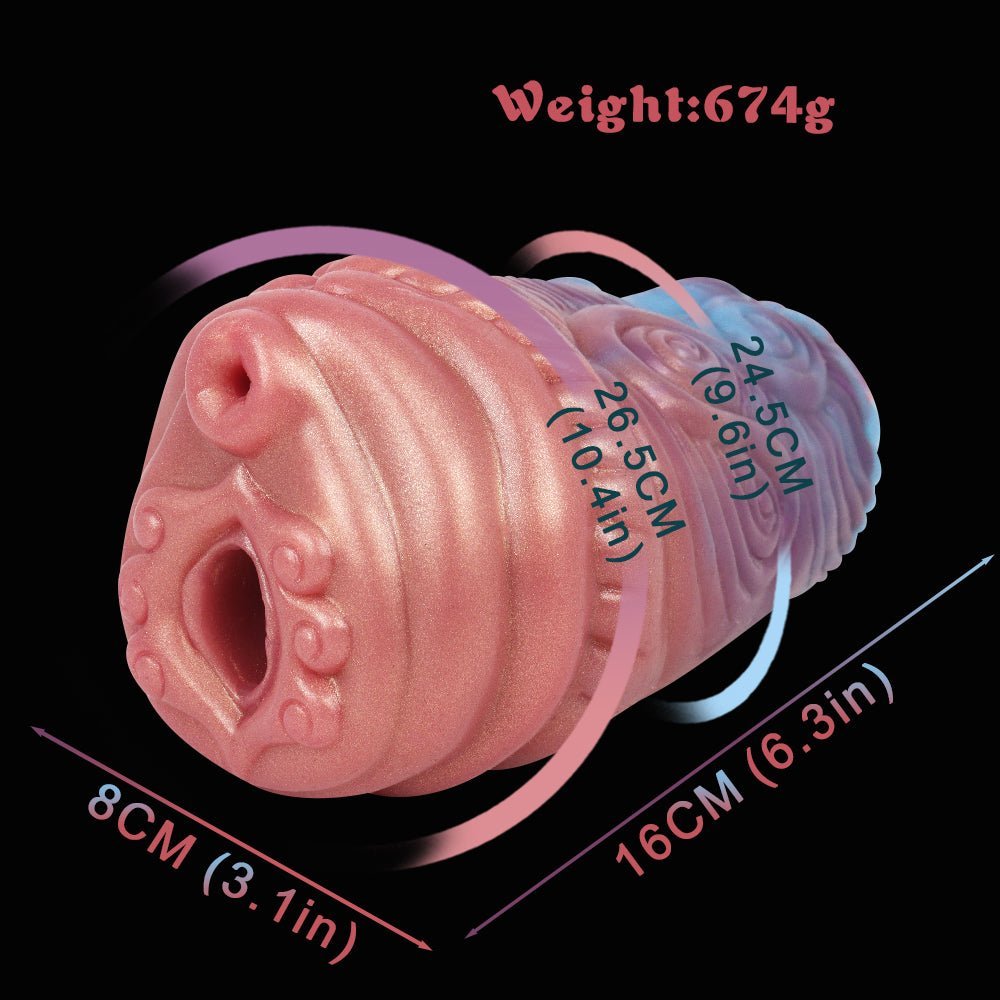 Azulon - Ultra - Stimulating Two - Hole Monster Masturbator - BeastGasm